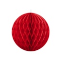 BOULE ALVEOLE ROUGE 20CM