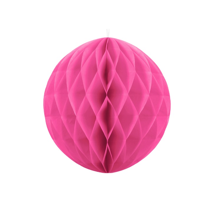 BOULE ALVEOLE ROSE 20CM