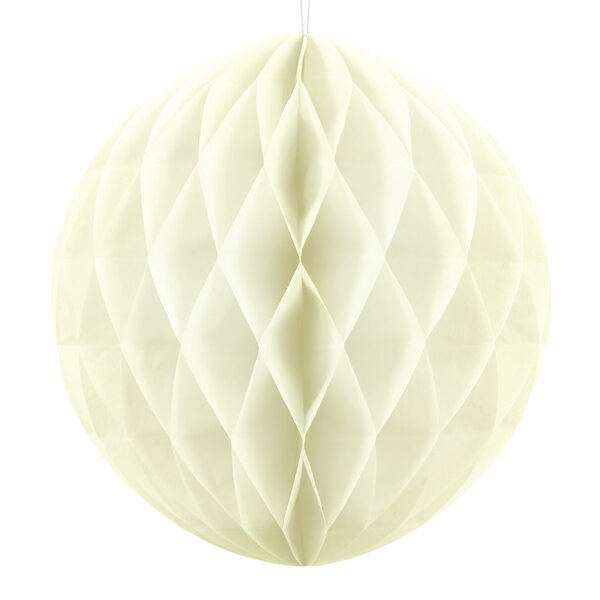 BOULE ALVEOLE CREME 30CM