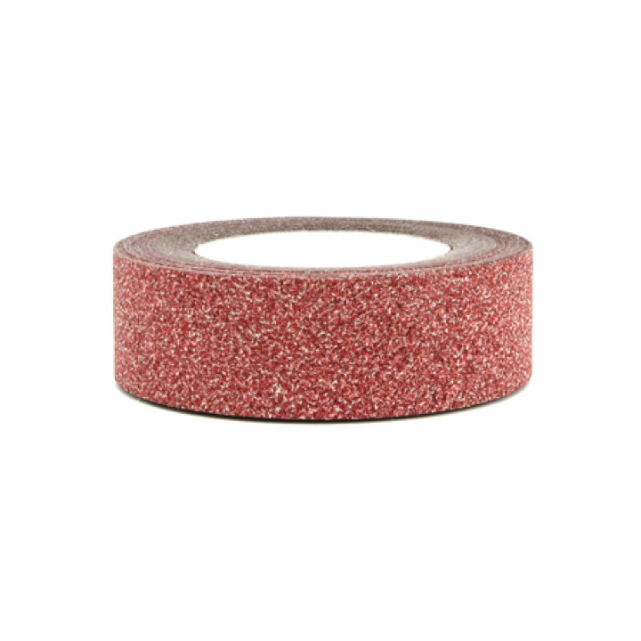 MASKING TAPE ROUGE PAILLETÉ