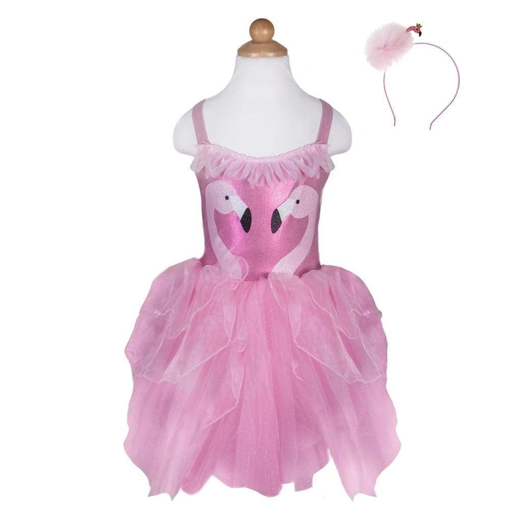 ROBE PRINCESSE FLAMINGO 5-6 ANS