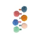 BARRETTES À CHEVEUX BIG POMPOM