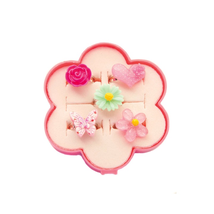 ENSEMBLE DE BAGUES FLEUR DE FÉE