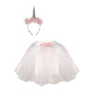 ENSEMBLE JUPE &amp; BANDEAU LICORNE 4-7ANS