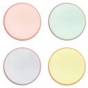 GRANDE ASSIETTES PASTELS BORDURE NÉON MERI MERI