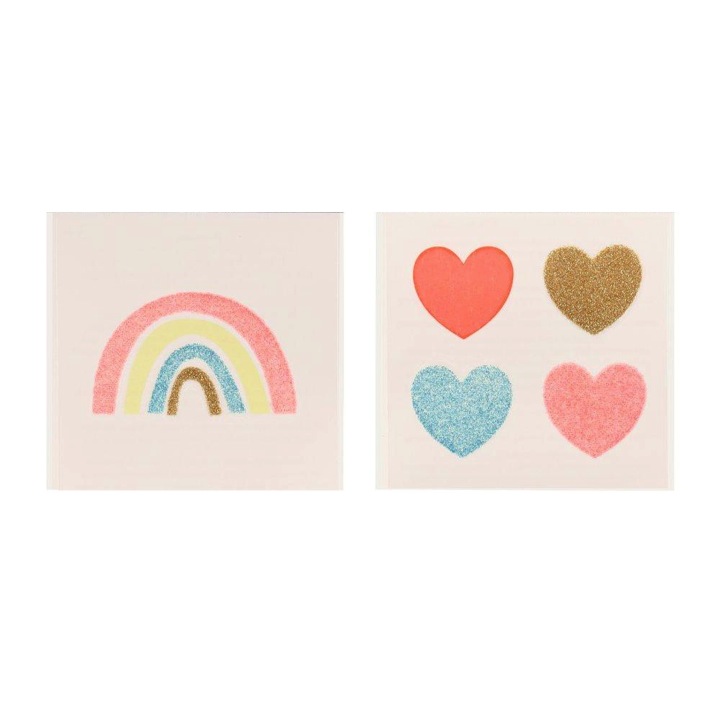 TATOUAGES ARC EN CIEL ET COEURS