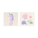 TATOUAGES HIPPOCAMPE &amp; COQUILLAGE