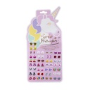 BOUCLES D'OREILLES AUTOCOLLANTS LICORNE 60 PCS