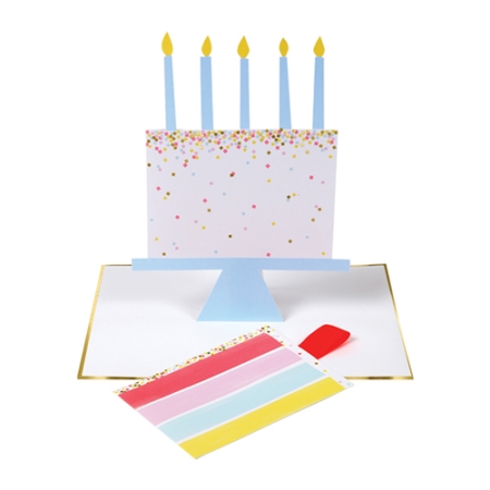 CARTE STAND-UP TRANCHES DE GÂTEAU