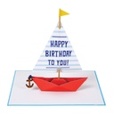 CARTE STAND-UP BATEAU À VOILE