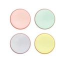 PETITES ASSIETTES PASTEL BORDURE NÉON