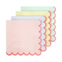 GRANDES SERVIETTES PASTELS NEON