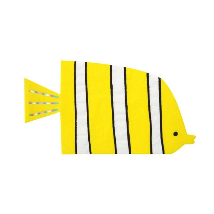 SERVIETTES POISSON SOUS L'EAU
