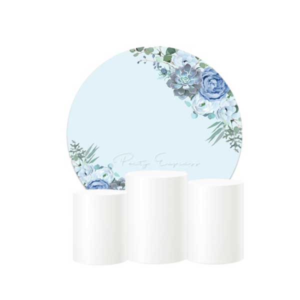 Floral Baby Blue