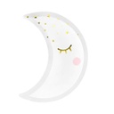 ASSIETTES BLANCHES LITTLE STAR MOON