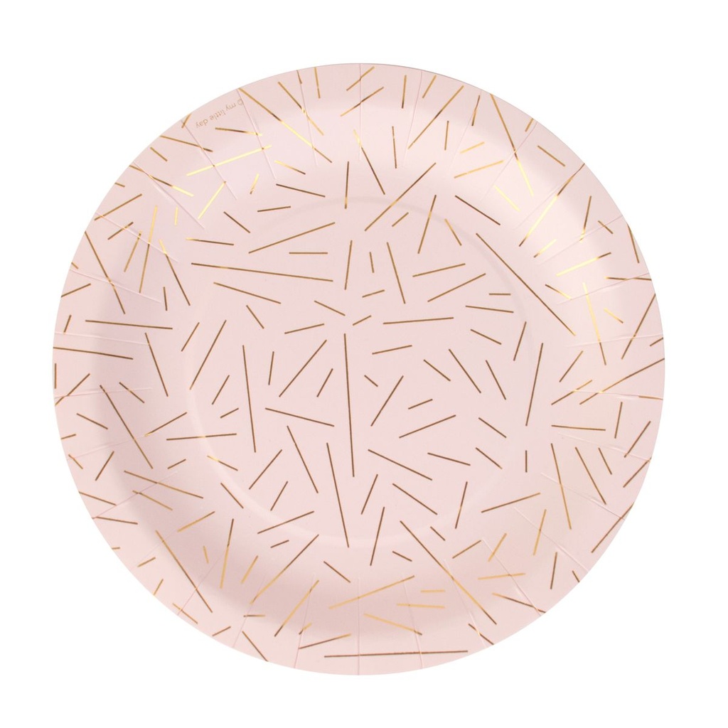 ASSIETTES RAYONS DORÉS