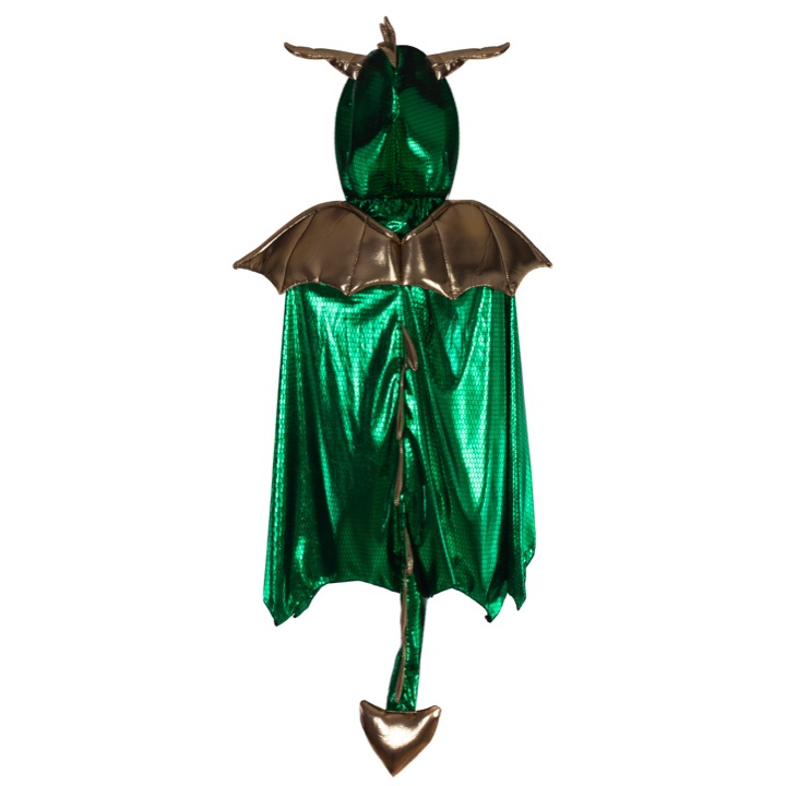 CAPE DRAGON VERT 5-6ANS