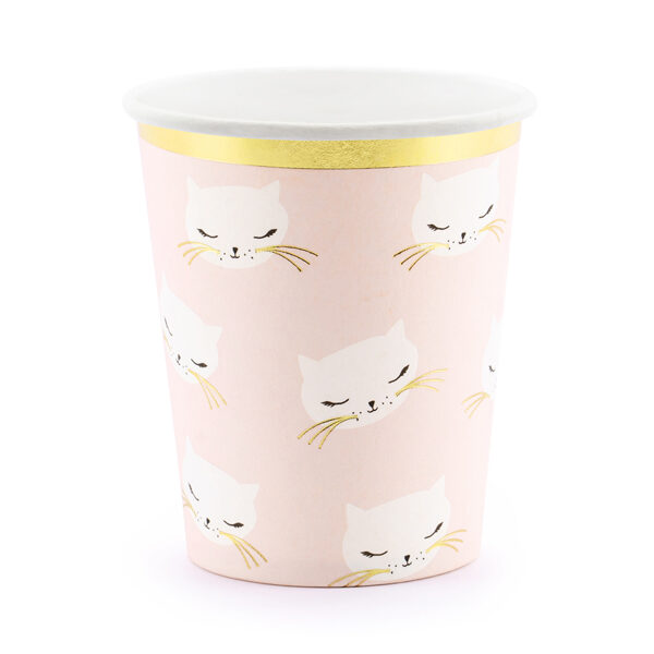 GOBELETS CHAT ROSE PASTEL
