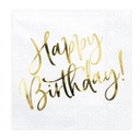 SERVIETTES HAPPY BIRTHDAY