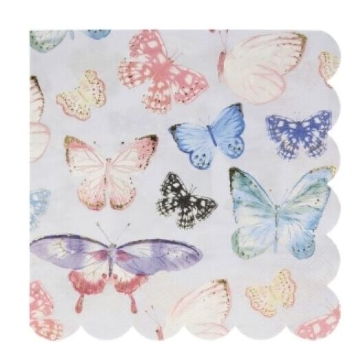 SERVIETTES PAPILLONS