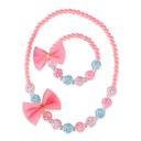 SET COLLIER &amp; BRACELET THINK PINK
