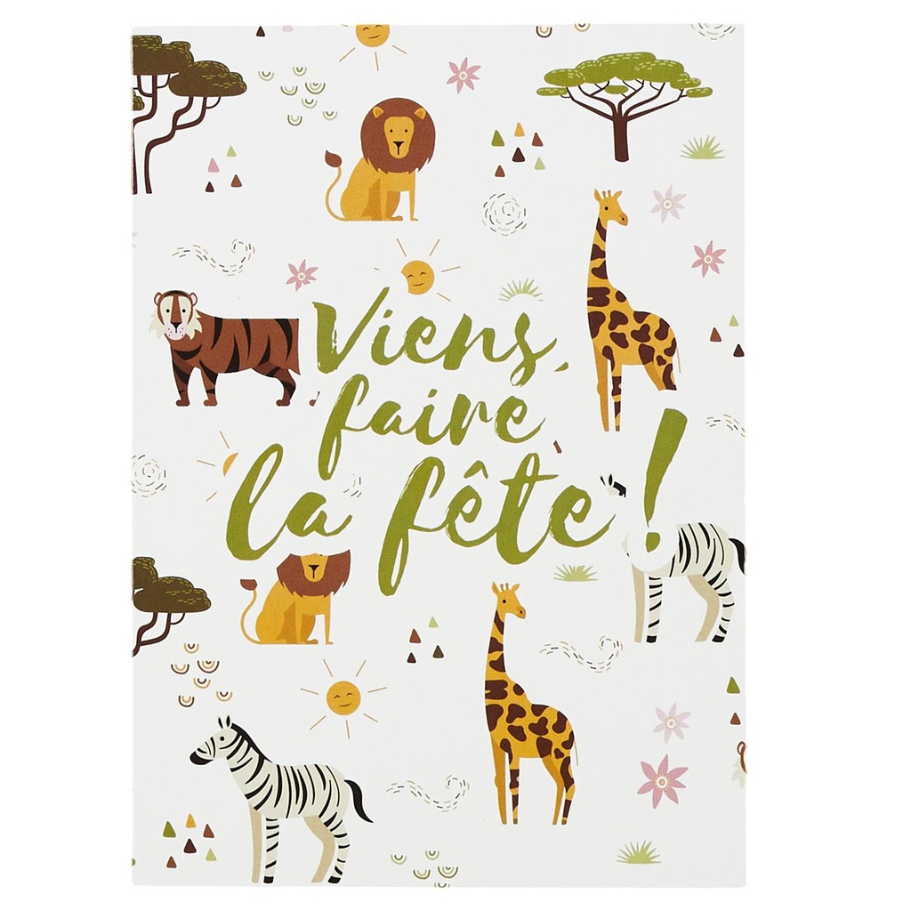 CARTE INVITATION SAVANE