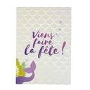 CARTE INVITATION SIRENE