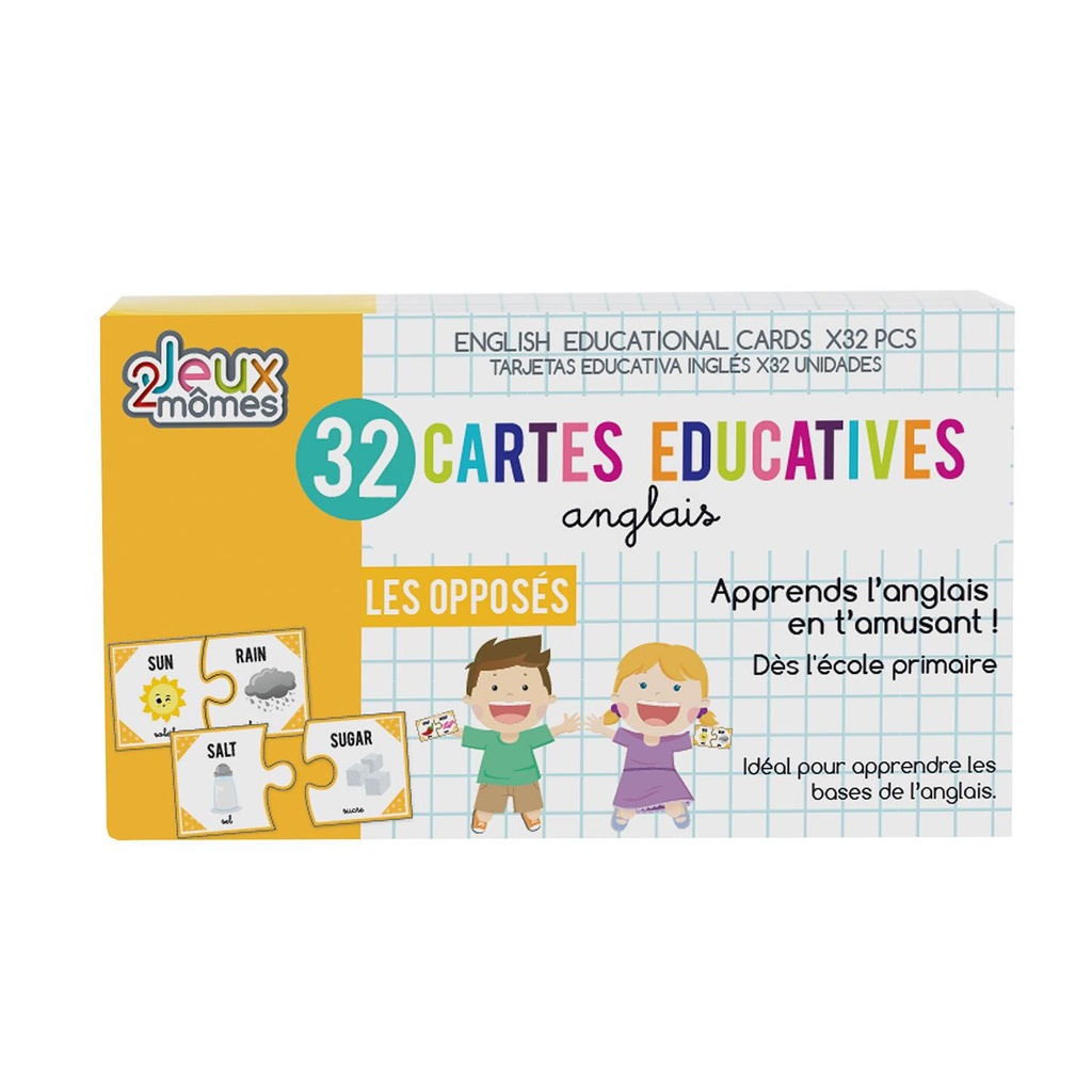 CARTE EDUCATIVE ANGLAIS OPPOSES
