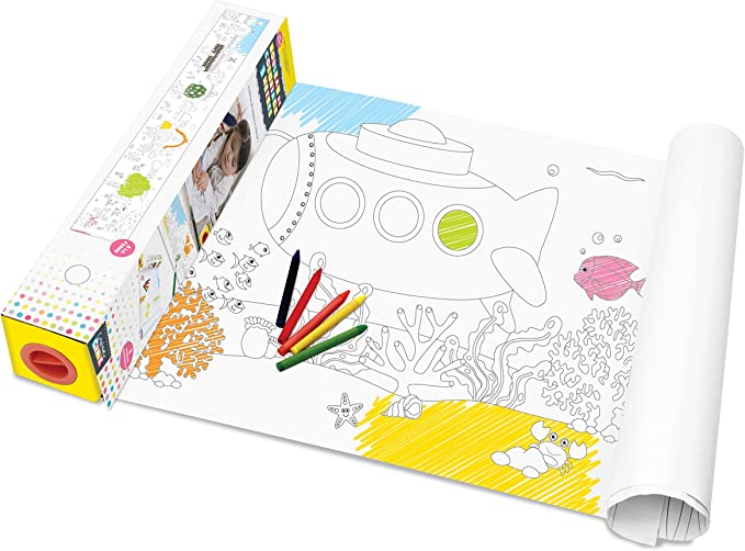 ROULEAU COLORIAGE 3M AVEC DEVIDOIR SOUS MARIN