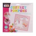 JEU CREATIF LICORNE POMPONS A COLLER