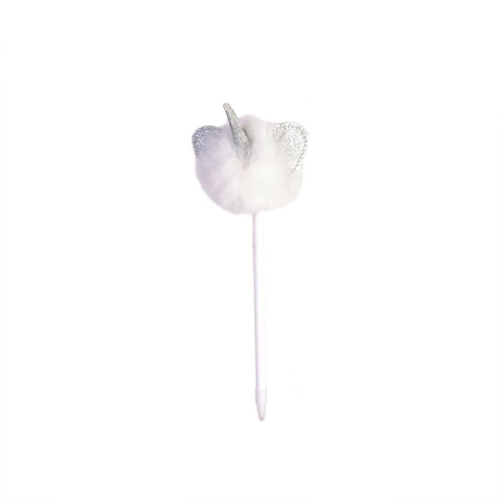STYLO CHAT LICORNE BLANC