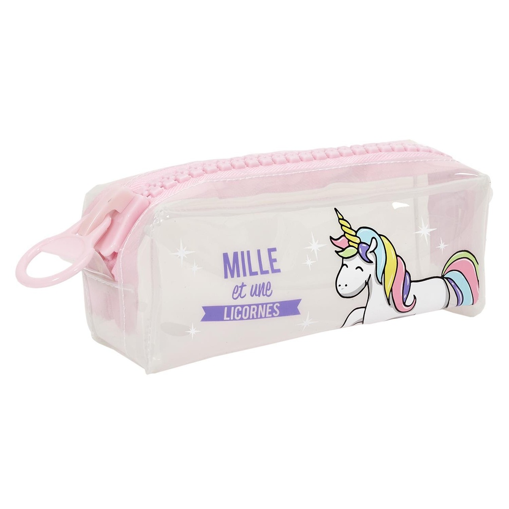TROUSSE TRANSPARENTE LICORNE