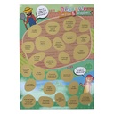 POSTER A GRATTER  "DECOUVRES LES FRUITS & LEGUMES"