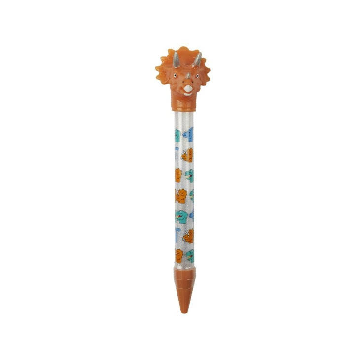 STYLO DINOSAURE ORANGE