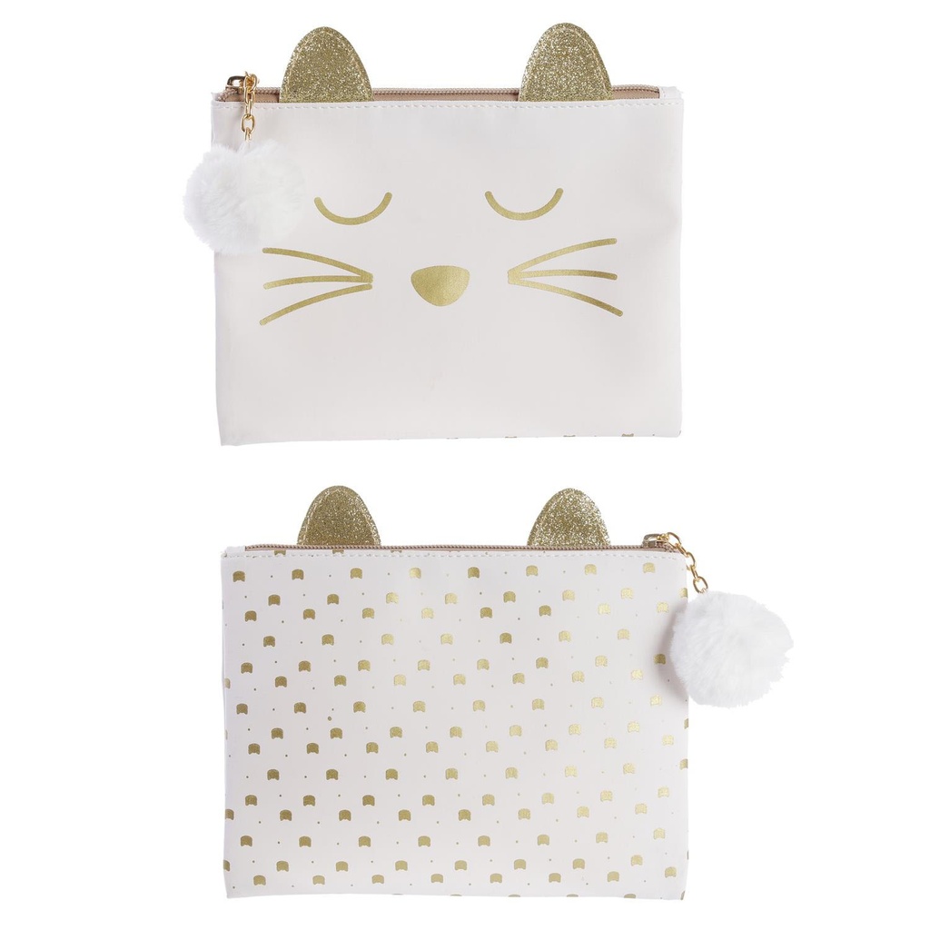 POCHETTE CHAT BLANCHE