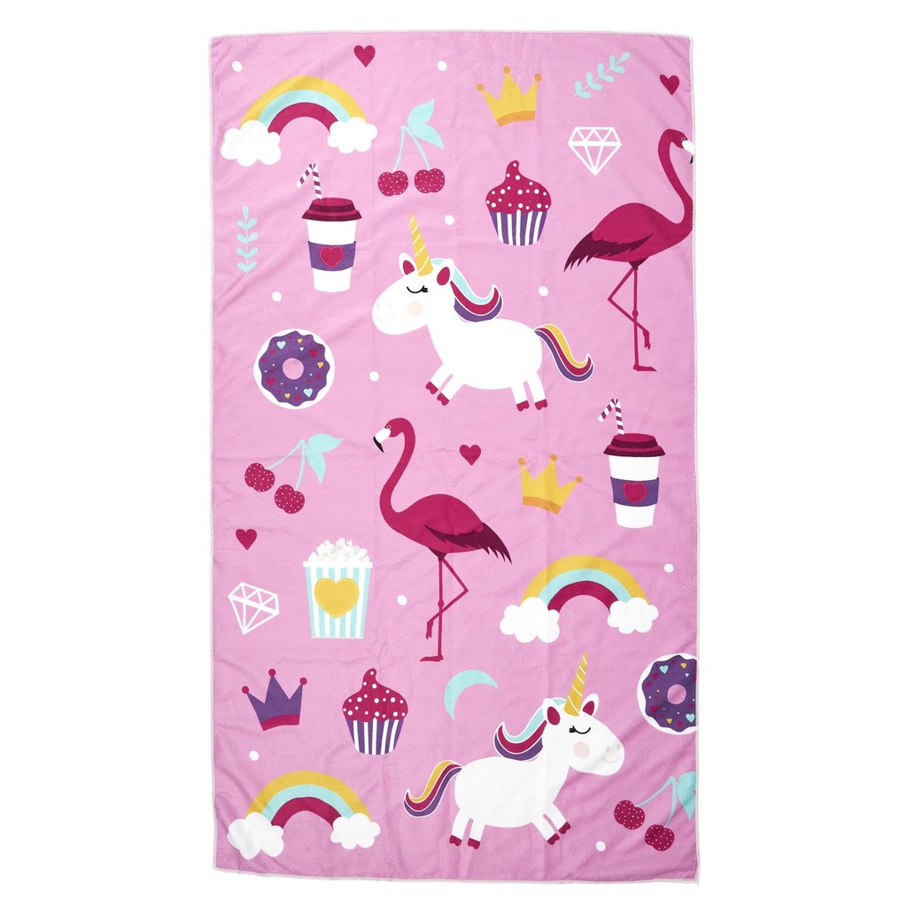 DRAP DE BAIN ENFANT ROSE