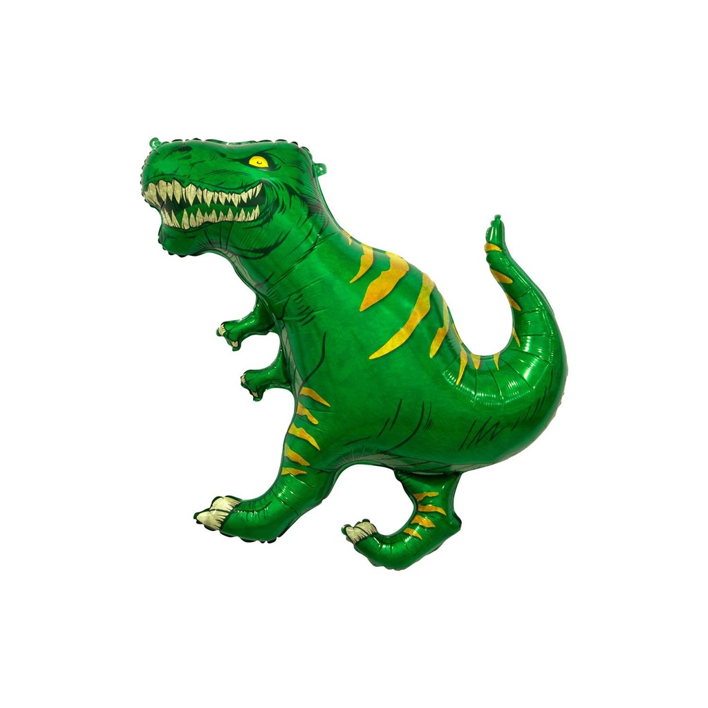 BALLON ALUMINIUM DINOSAURE VERT