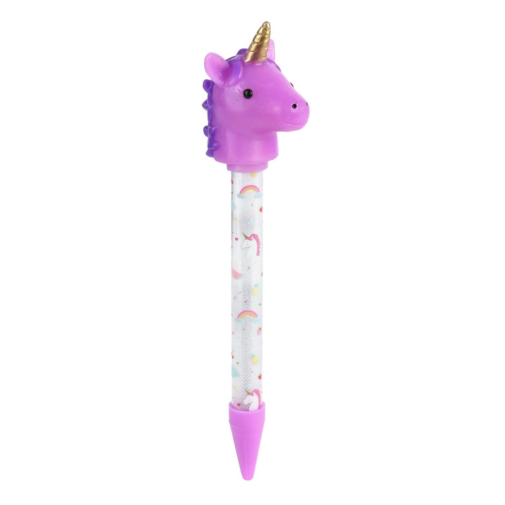 STYLO LUMINEUX LICORNE VIOLET
