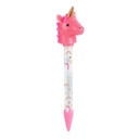 STYLO LUMINEUX LICORNE ROSE