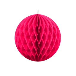 BOULE ALVEOLE FUCHSIA 20CM