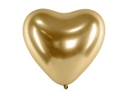 [CHB2-019-50] BALLON CHROMÉ OR COEUR
