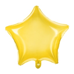 [FB3N-084] BALLON ALUMINIUM JAUNE 48CM