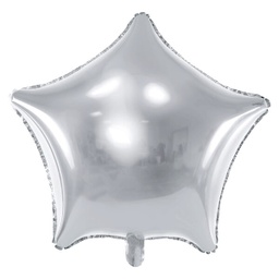[FB3M-018] BALLON ALUMINIUM ARGENTÉ 48CM