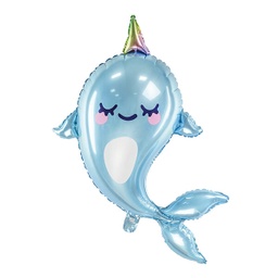 [FB62] BALLON ALUMINIUM NARWHAL