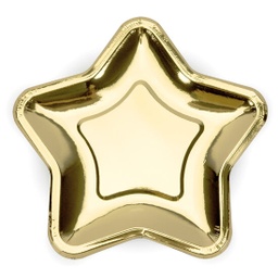 [TPP34-019ME] ASSIETTES ETOILE GOLD 23cm