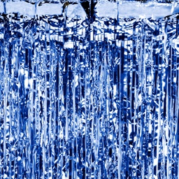 [CRT-001] RIDEAU FÊTE BLEU FONCÉ