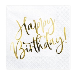 [SP33-79-008-019] SERVIETTES HAPPY BIRTHDAY