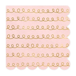 [SP33-84-081PJ-019ME] SERVIETTES TRACING PATTERNS POUDRE