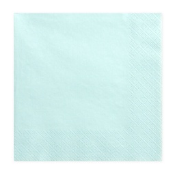 [SP33-1-083BL] SERVIETTES TURQUOISE PASTEL