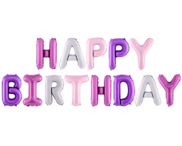 [FB6P-000] BALLONS "HAPPY BIRTHDAY" MIX
